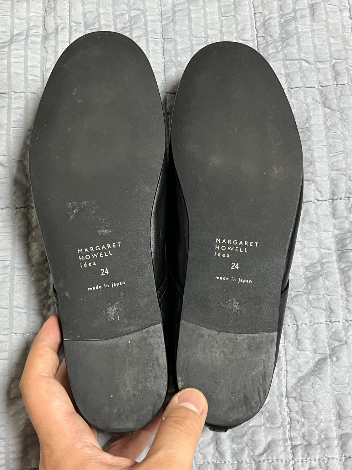 [240] 마가렛호웰 블랙 레더 더비슈즈 상품이미지4