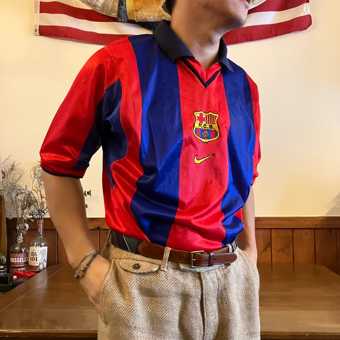 00-01 Nike FC바르셀로나 져지 XL 상품이미지8