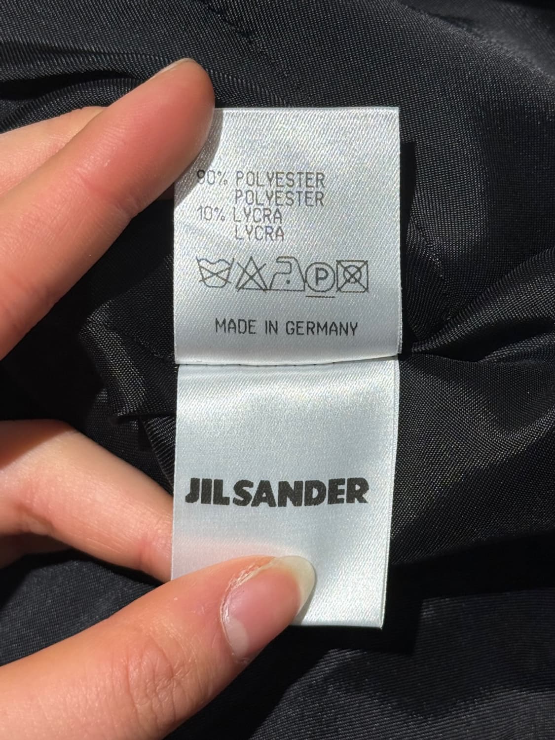 질샌더 블랙 하이넥 히든 버튼 미니멀 자켓 상품이미지9