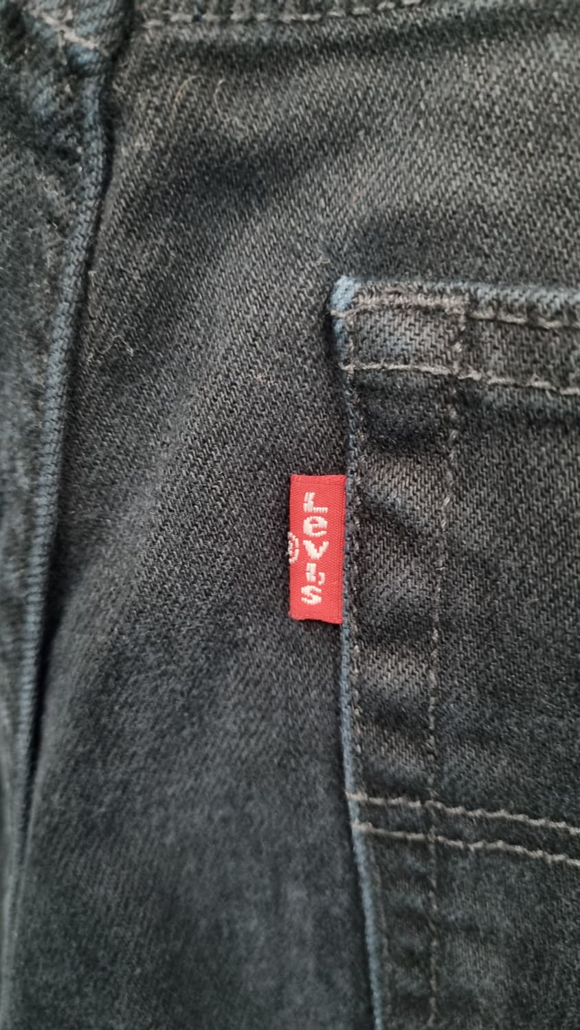 리바이스 스판 슬림(511) 블랙데님 32size 컨디션8/10 상품이미지4