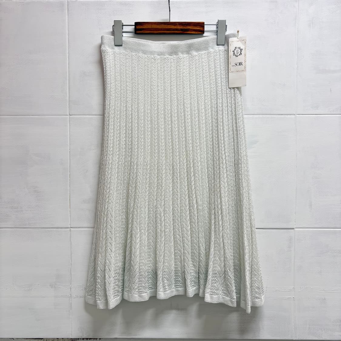 tokyo soir 도쿄 수아르 화이트 글리터 네트 스커트 (새상품)  상품이미지1