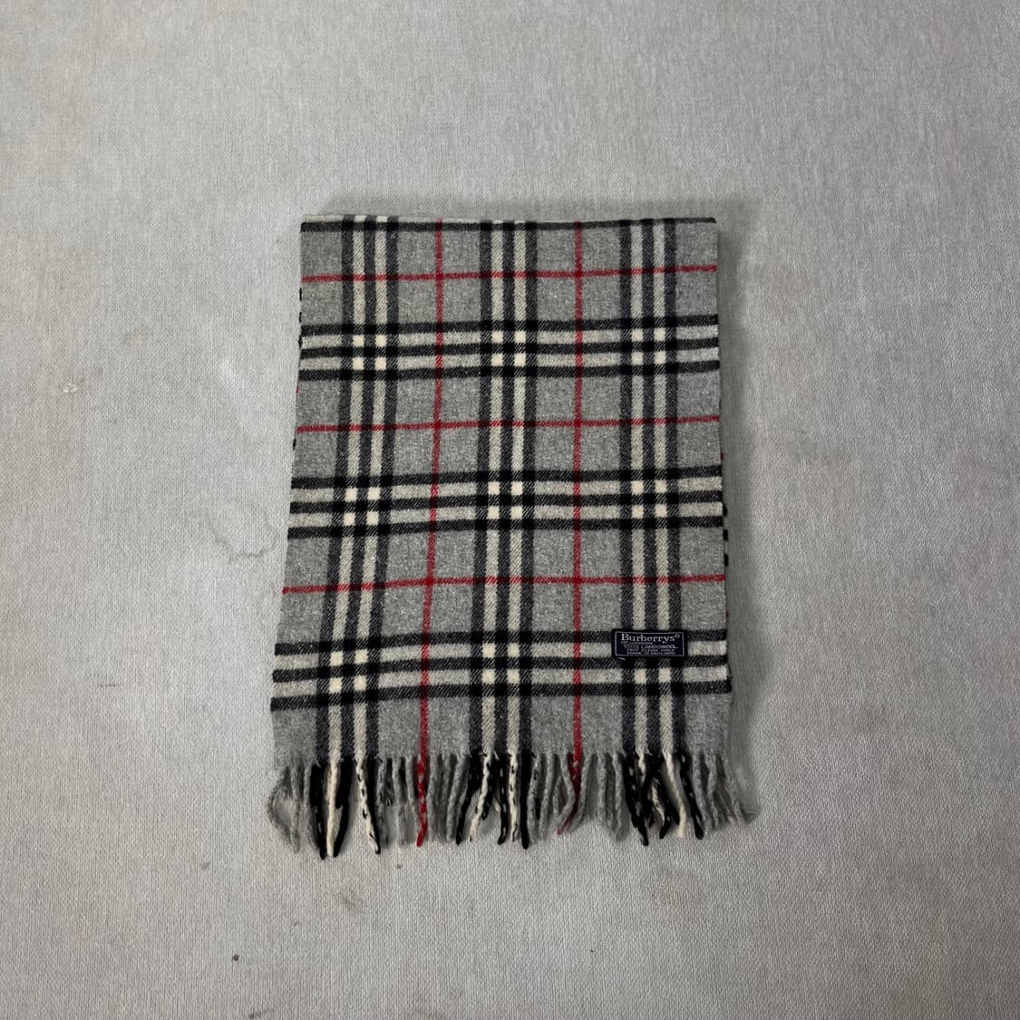 버버리 노바체크 램스울 그레이 머플러 상품이미지2