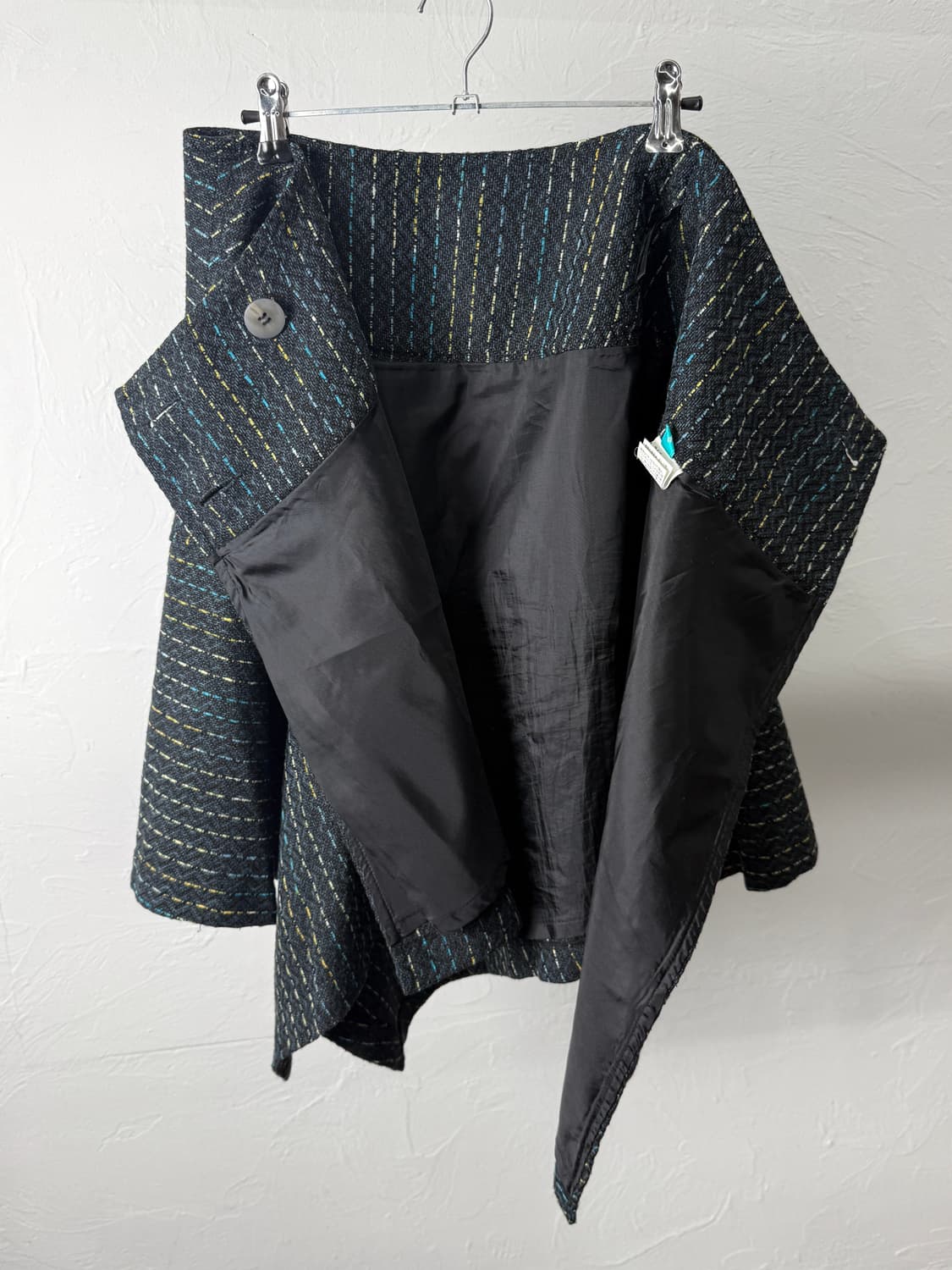 JPN 언발란스 절개 랩 스커트 상품이미지3