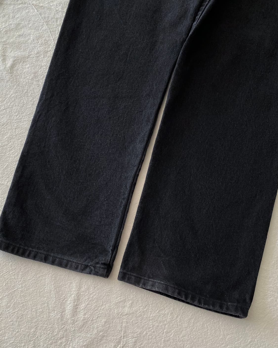 랭글러 블랙 데님 팬츠 상품이미지7