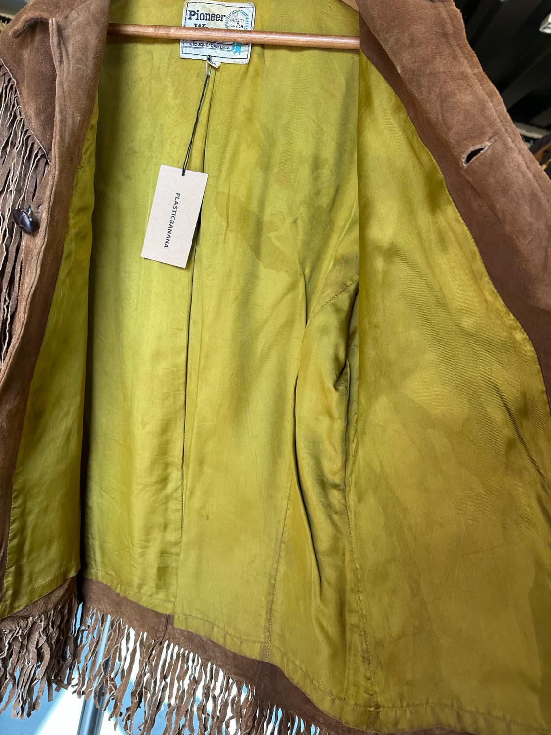 80s 헤비리얼레더 스웨이드 웨스턴 프린지 자켓 상품이미지7