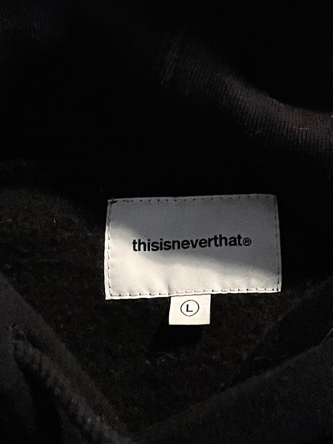 디스이즈네버댓 아치로고 후드티 블랙 상품이미지2