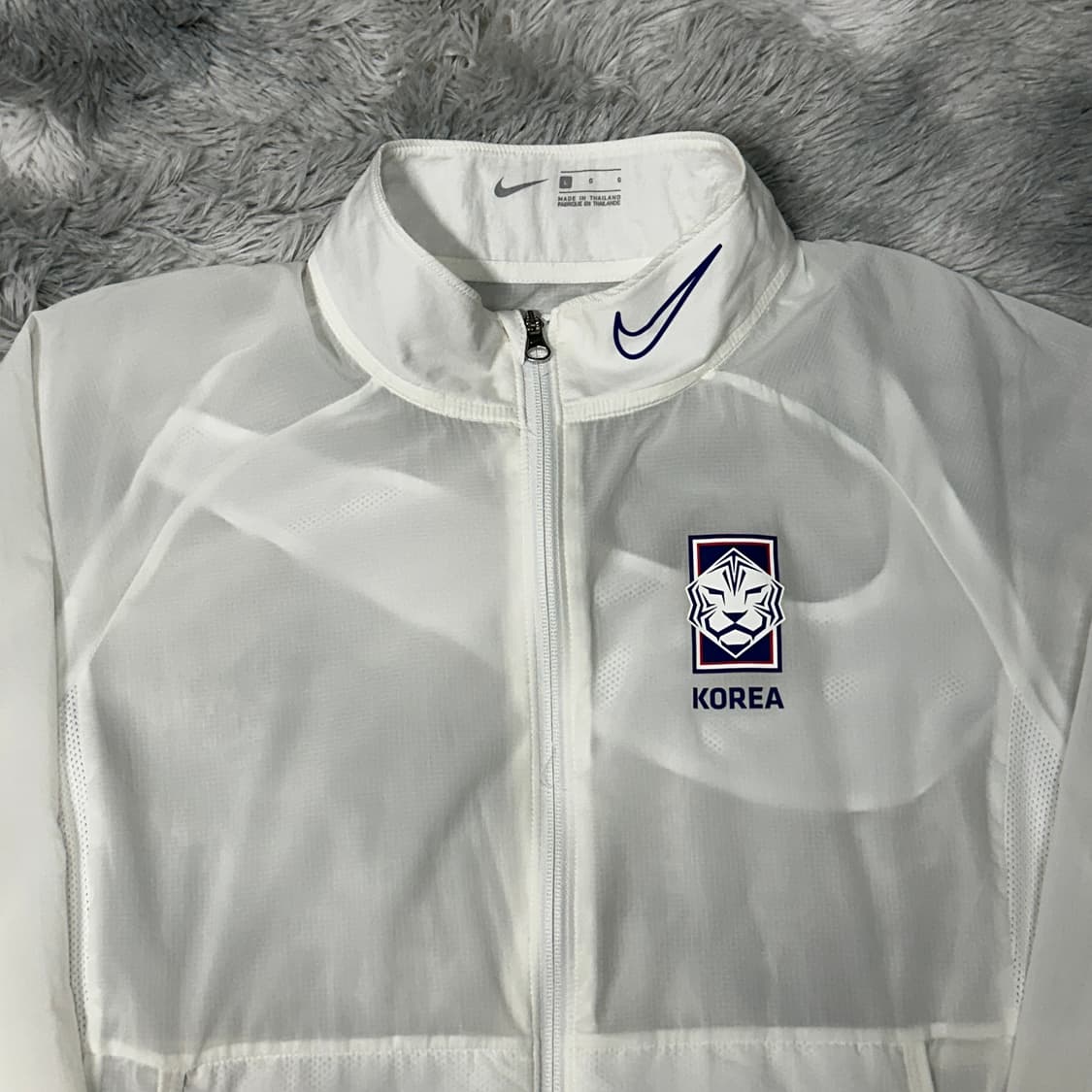 나이키 코리아 나일론 바람막이 화이트 L 상품이미지2