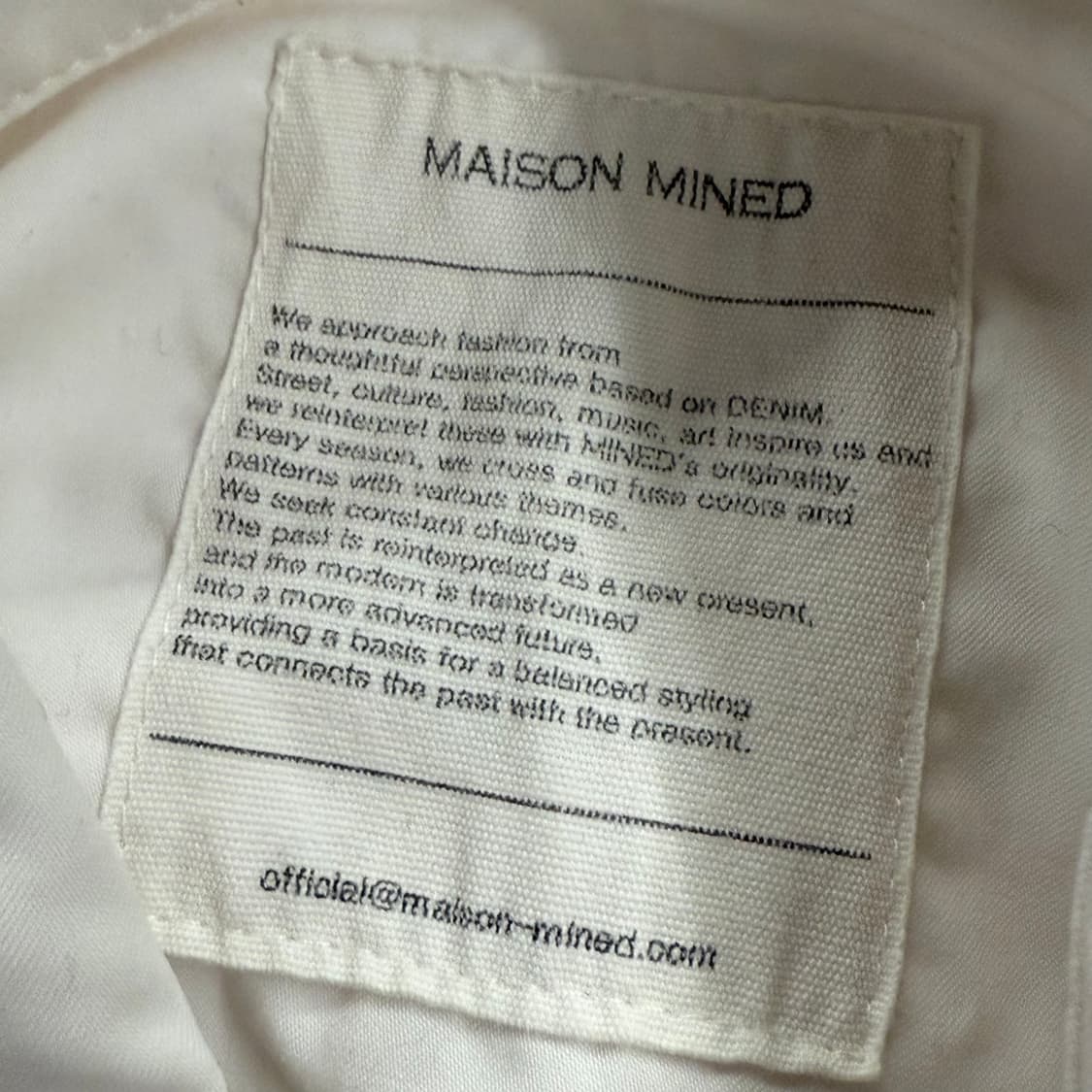 [정품/M] 메종미네드 화이트 핀턱 셔츠 b10 상품이미지5