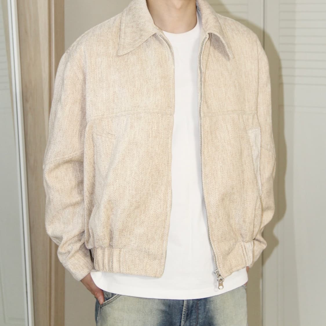 TWO-WAY ZIP BOMBER JACKET 상품이미지7