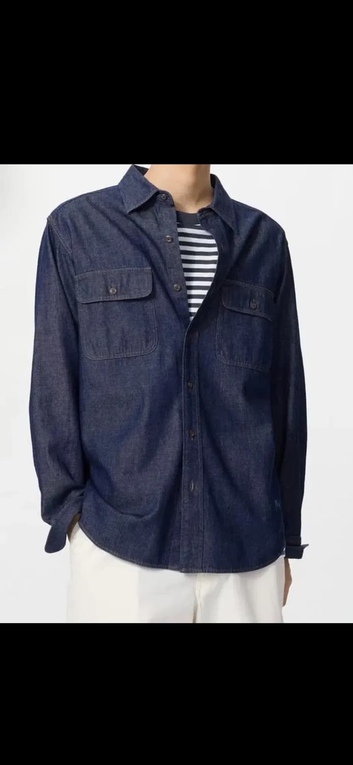 유니클로 JW앤더슨 데님셔츠  상품이미지5