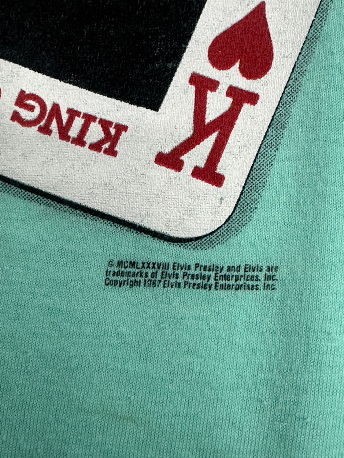 late 80s Elvis Presley 티셔츠 L 상품이미지4