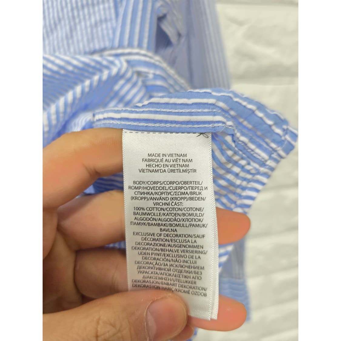 택포) 폴로 랄프로렌 키즈 스트라이프 셔츠 8Y 상품이미지3