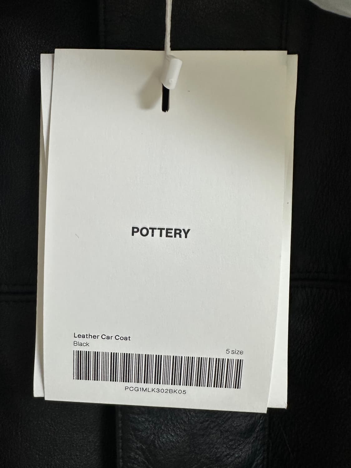 포터리 레더 카코트(택슈트케이스 옷걸이채 새상품,5사이즈) 상품이미지3