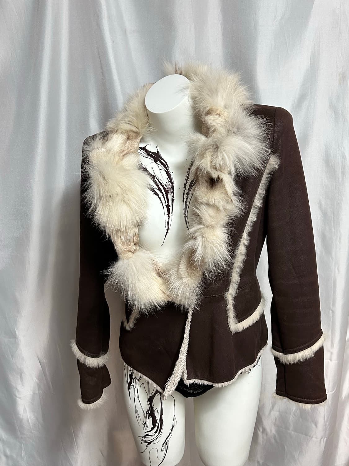 y2k real rabbit fur soft mustang 상품이미지6