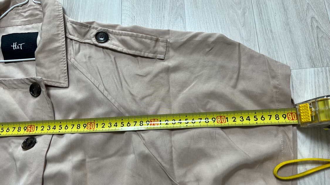 베이지 반팔 트렌치 코트 상품이미지4