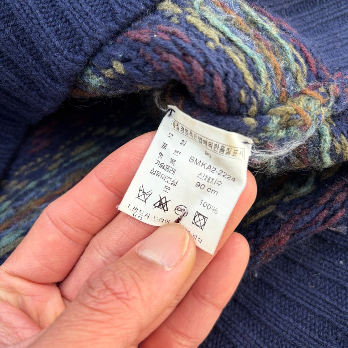 90)폴로 랄프로렌 00s 페어아일 울 니트 상품이미지4