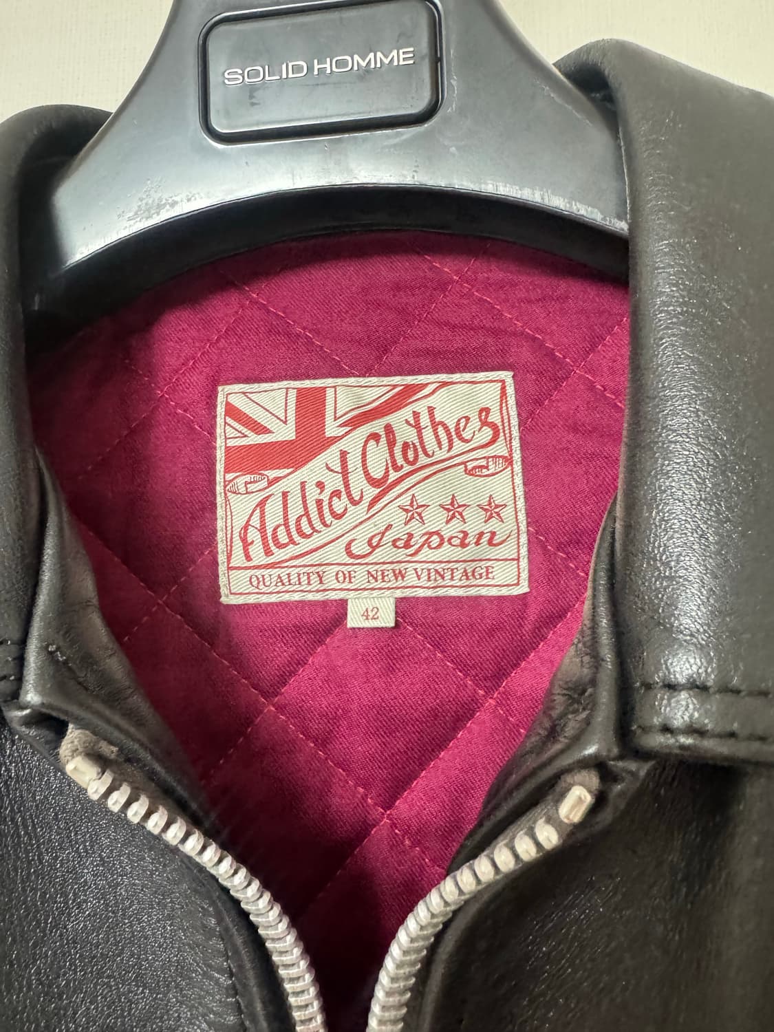 어딕트클로즈 ad-01 홀스하이드 흑심 말가죽 42 상품이미지3