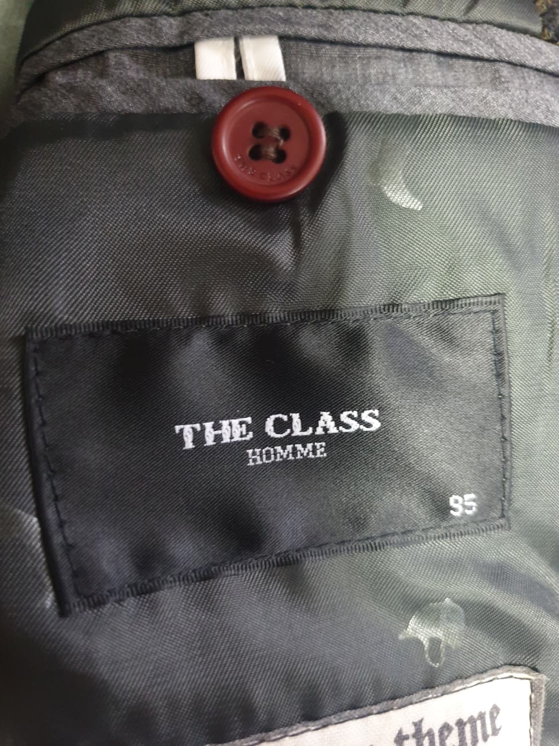 (빈티지) 더 클래스 10s 헤링본 행거치프 클래식 울 블레이저 (95) 상품이미지8