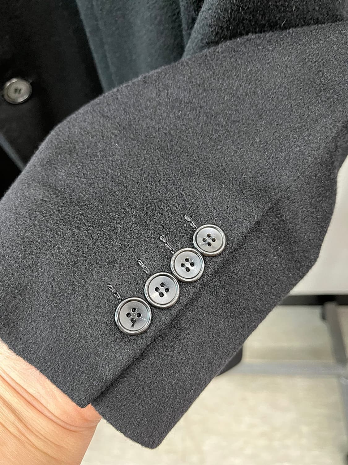 100-105) 로로피아나 원단 캐시미어100% 코트  상품이미지4