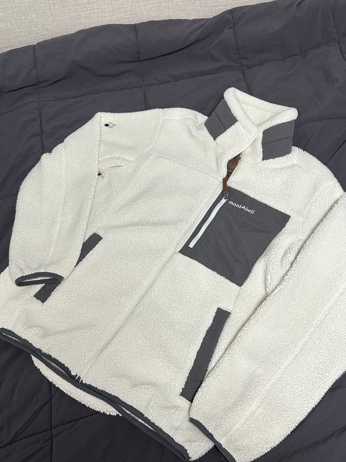 몽벨 후리스  플리스 뽀글이 화이트미디움 상품이미지2