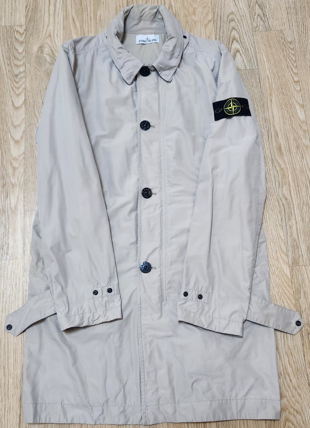 [정품] 스톤아일랜드 자켓 트렌치코트 베이지 L (남성용) 새상품 한정판 상품이미지1