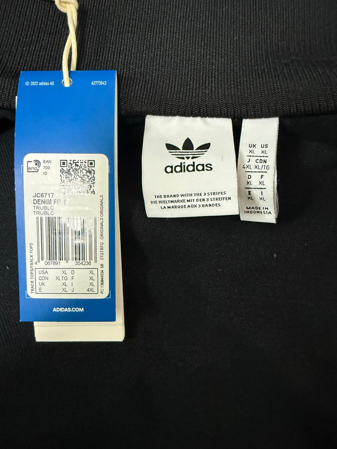 아디다스 아디컬러 데님 파이어버드 트랙탑(US사이즈) 상품이미지3