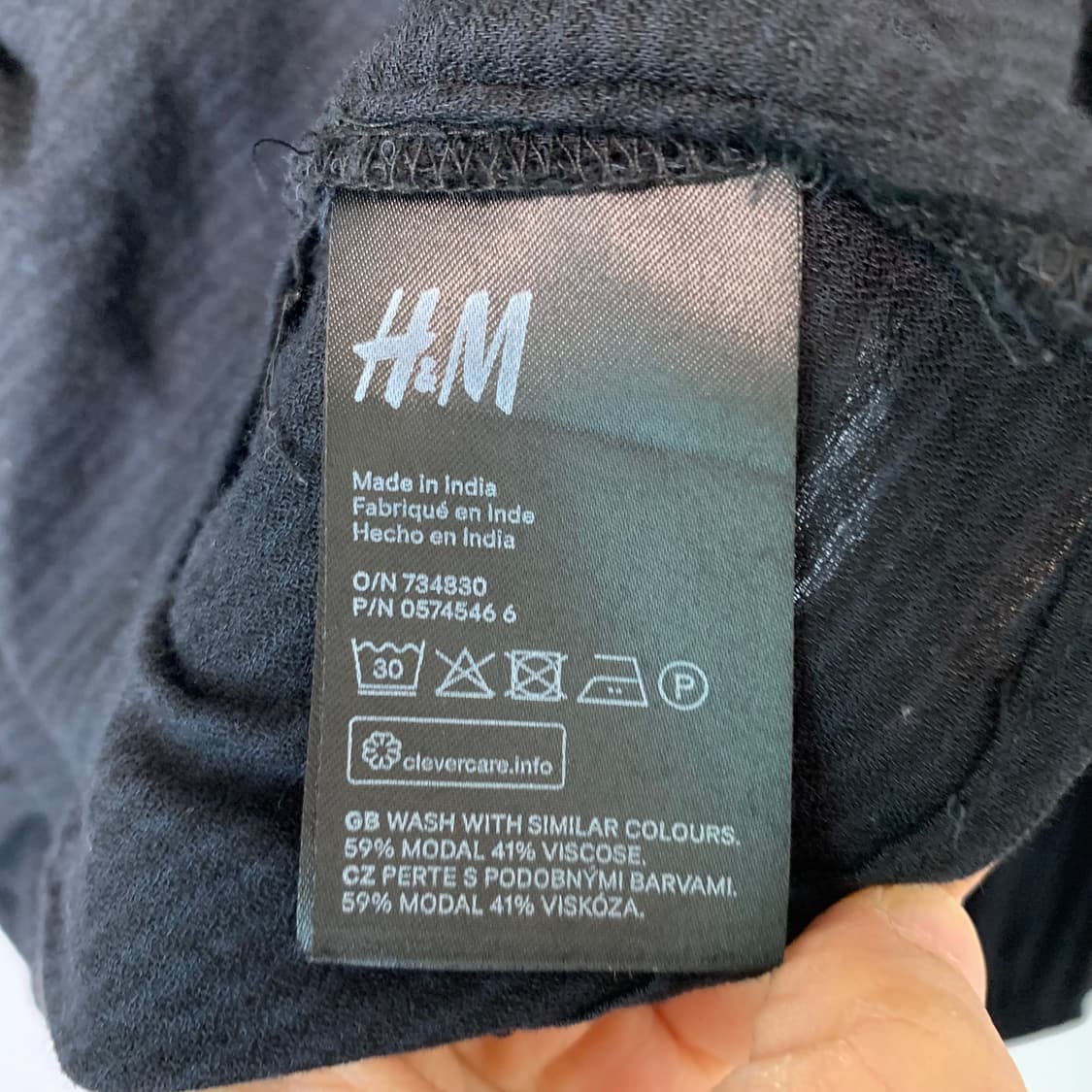 H&M 빈티지 코르셋 아일렛 디테일 긴팔 블라우스 블랙 32 상품이미지4
