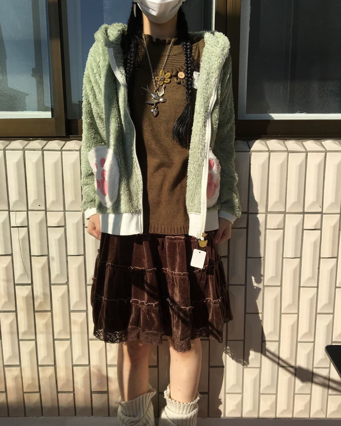 Disney cat ear hood fleece zip up 상품이미지7