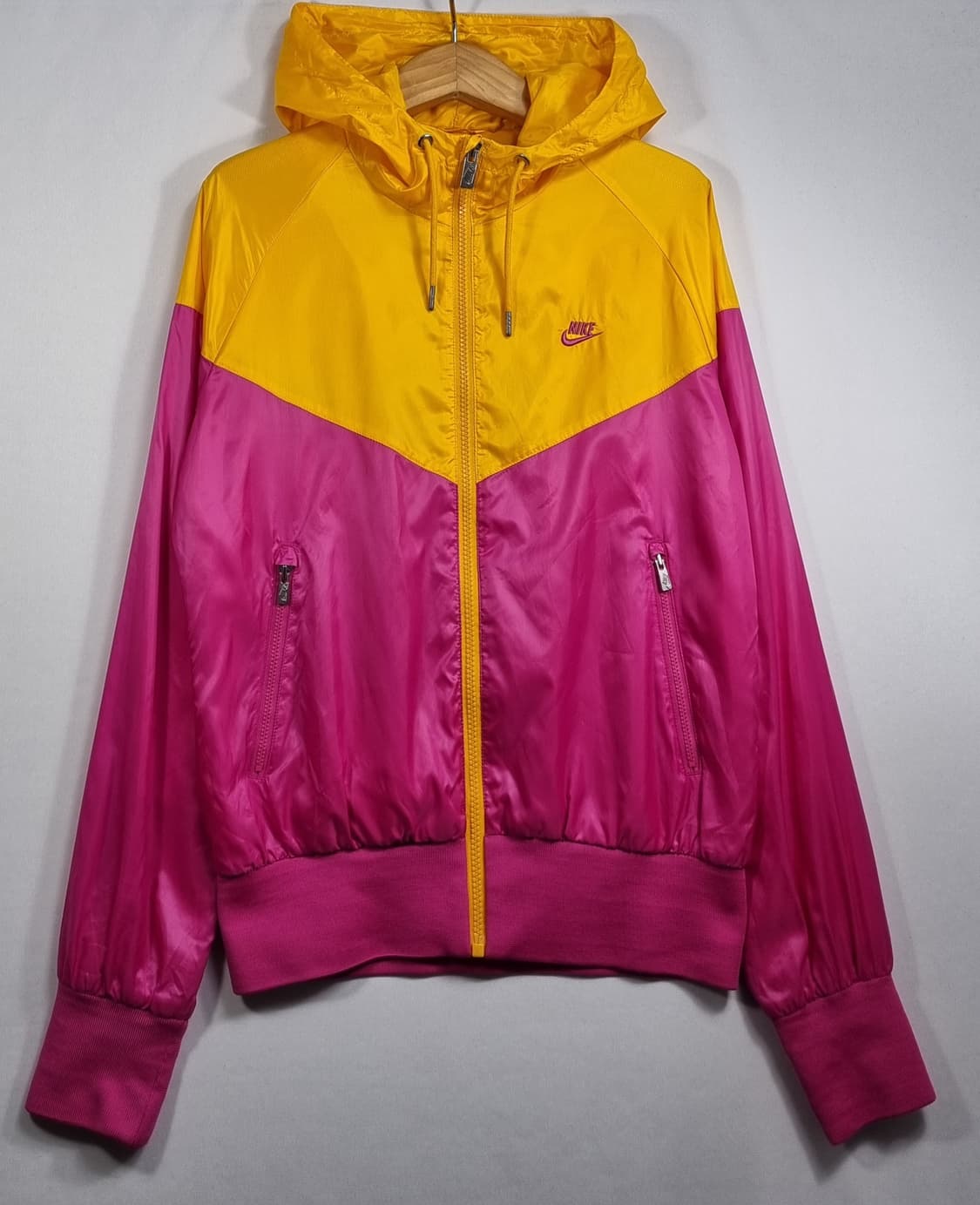 M (66) 나이키 핑크+옐로우 바람막이 윈드러너 상품이미지1