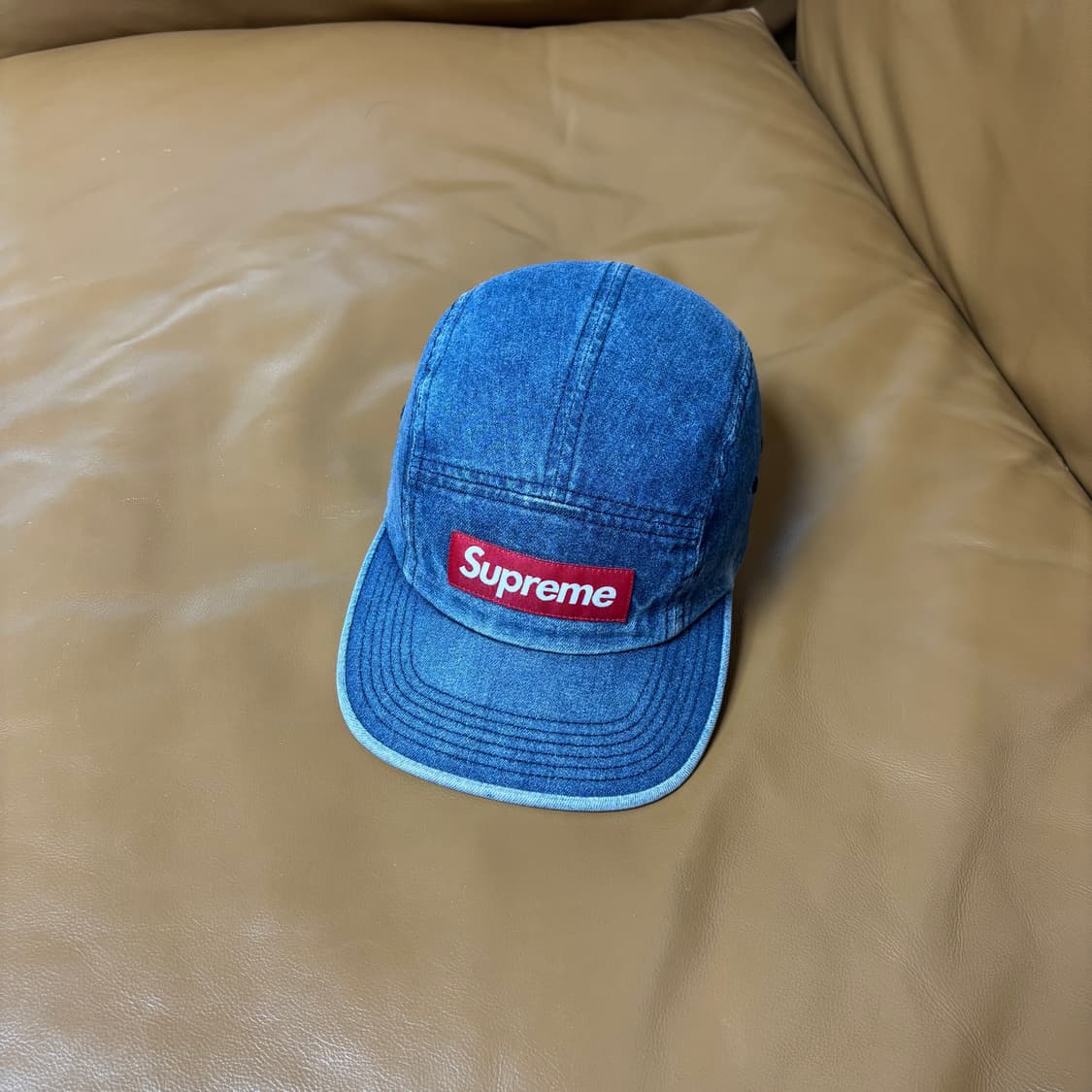 Supreme 슈프림 워시드 데님 캠프캡 모자 (Washed Denim) 상품이미지1