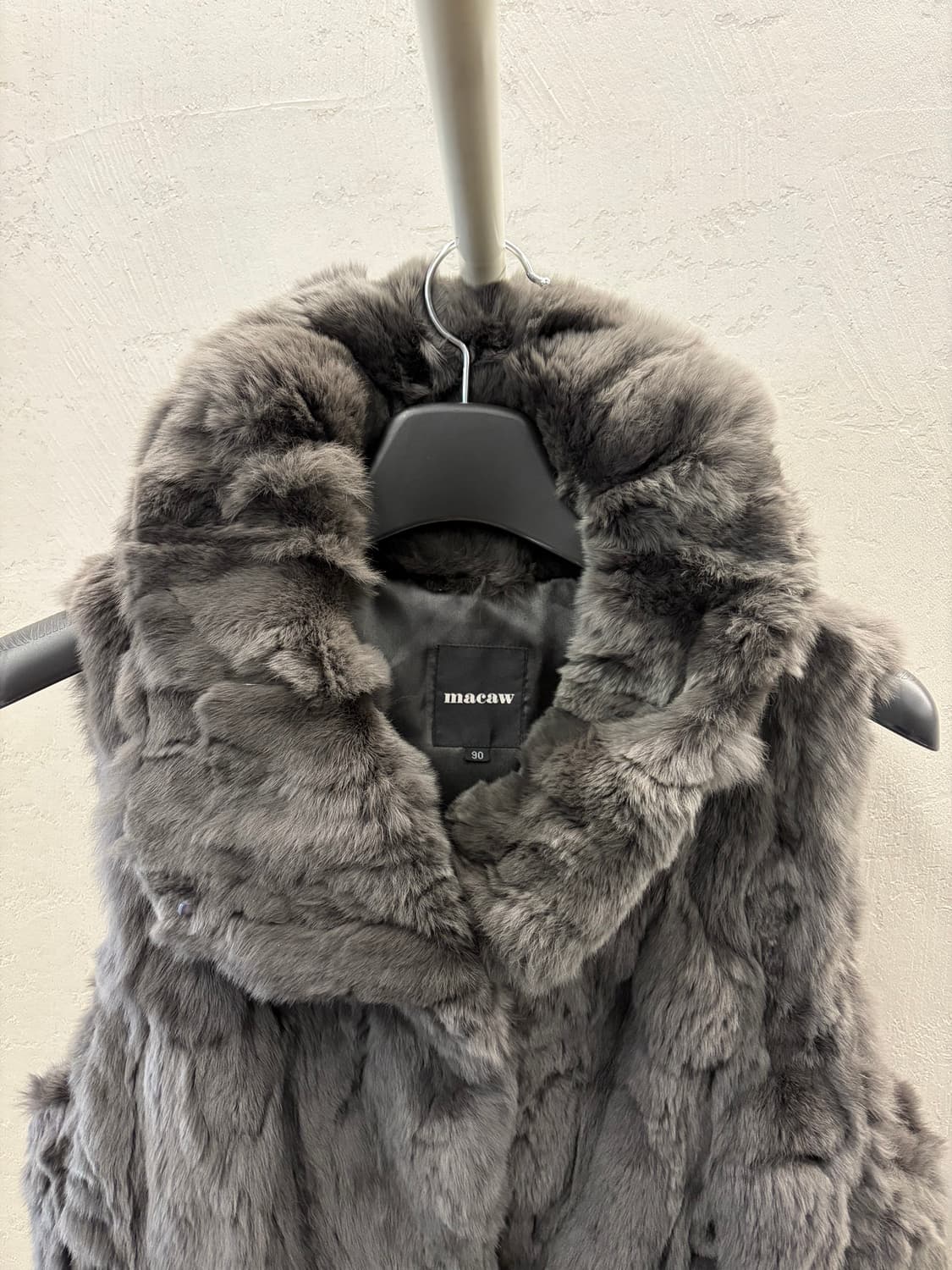 Macaw 여성 토끼털 조끼 90 상품이미지3
