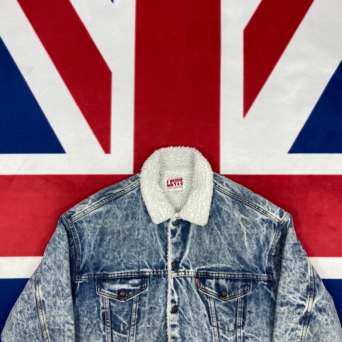 USA 리바이스 데님 쉐르파자켓 L 상품이미지3