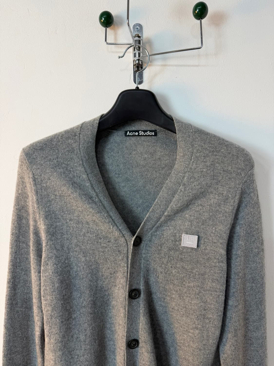 아크네 스튜디오 페이스 로고 울 가디건  상품이미지3