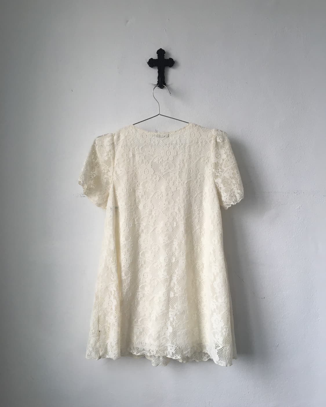 Flower pattern crochet top 상품이미지4