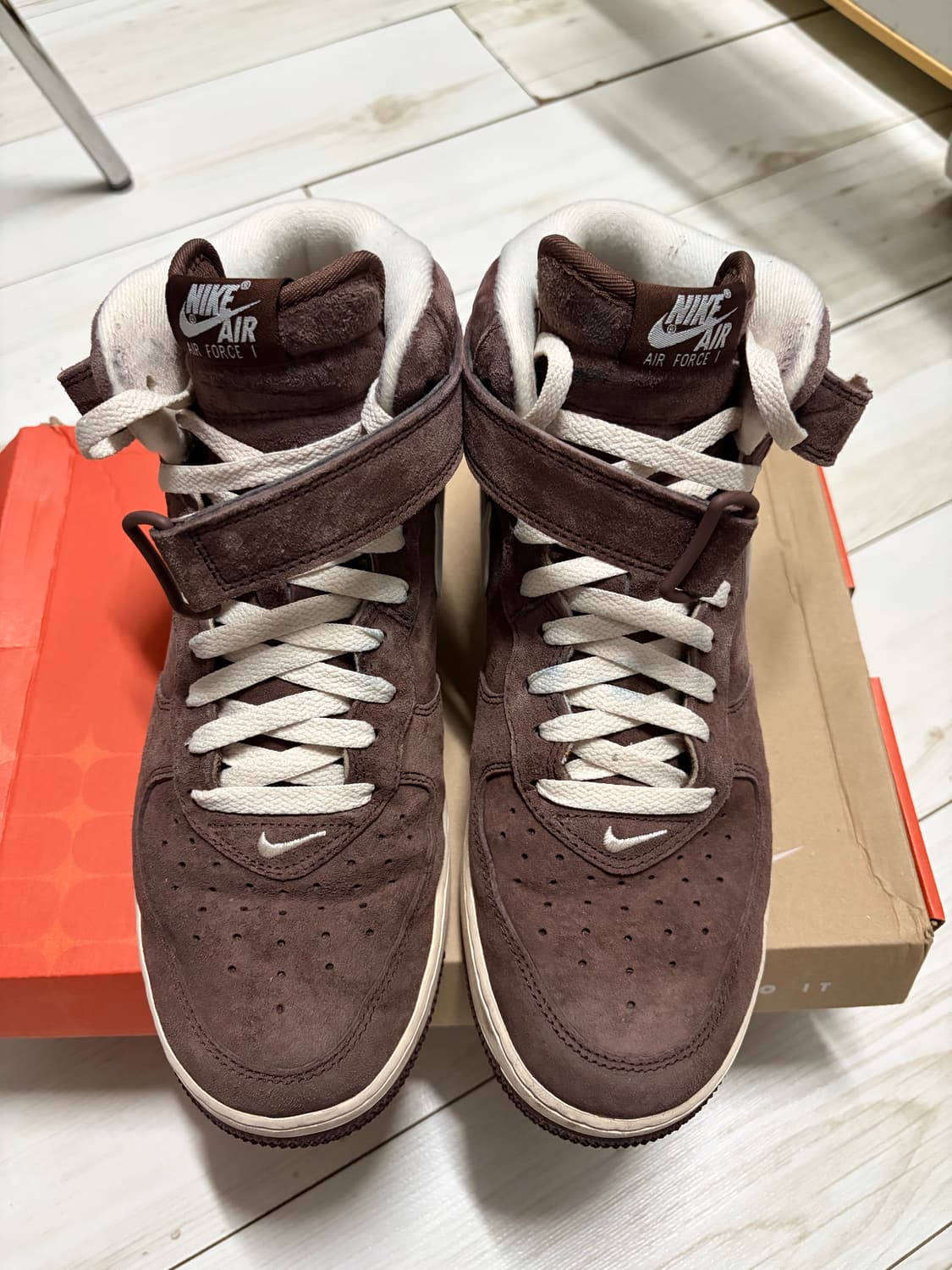 [280] 나이키 에어포스 1 미드 07 QS 초콜릿 상품이미지2