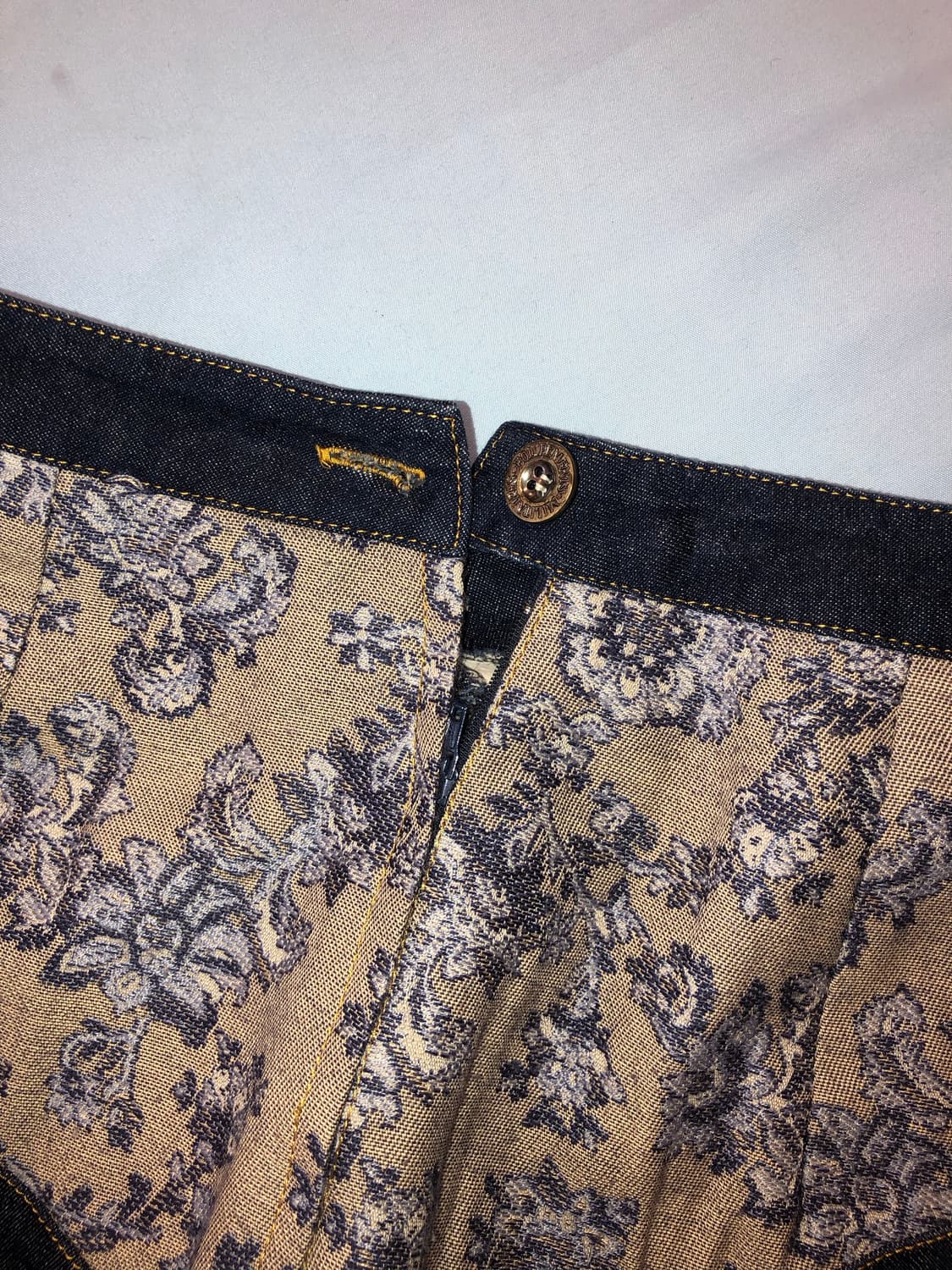 floral denim skirt 상품이미지4