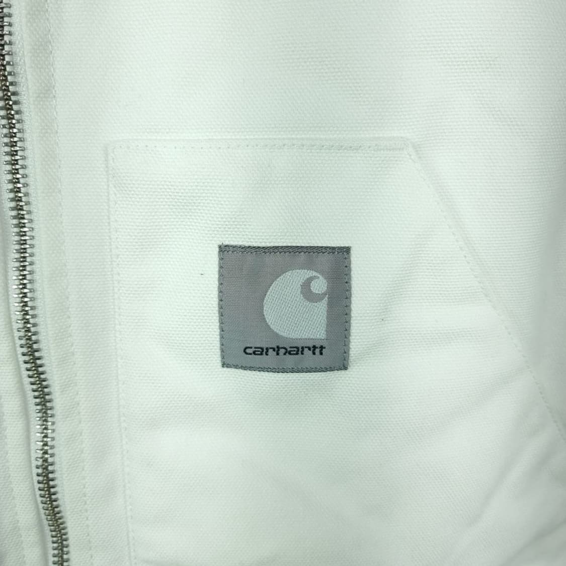 칼하트 X 슬램잼 로고 패치 테이핑 워크 베스트 조끼 화이트 M16770 상품이미지6