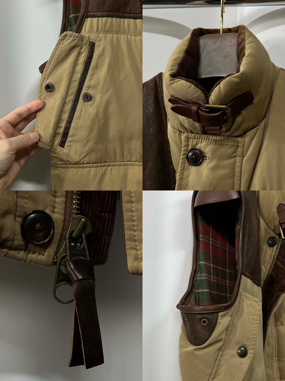 폴로 랄프로렌 카우하이드 캠튼 코듀로이 헌팅 다운베스트 자켓 상품이미지8