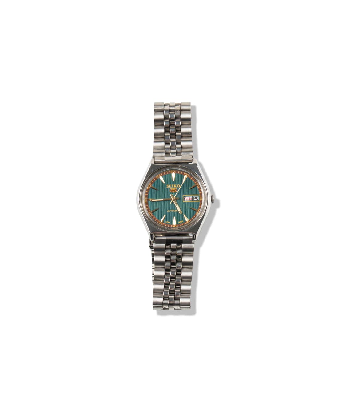 80's 세이코 5 Automatic Japan Green Watch 상품이미지1