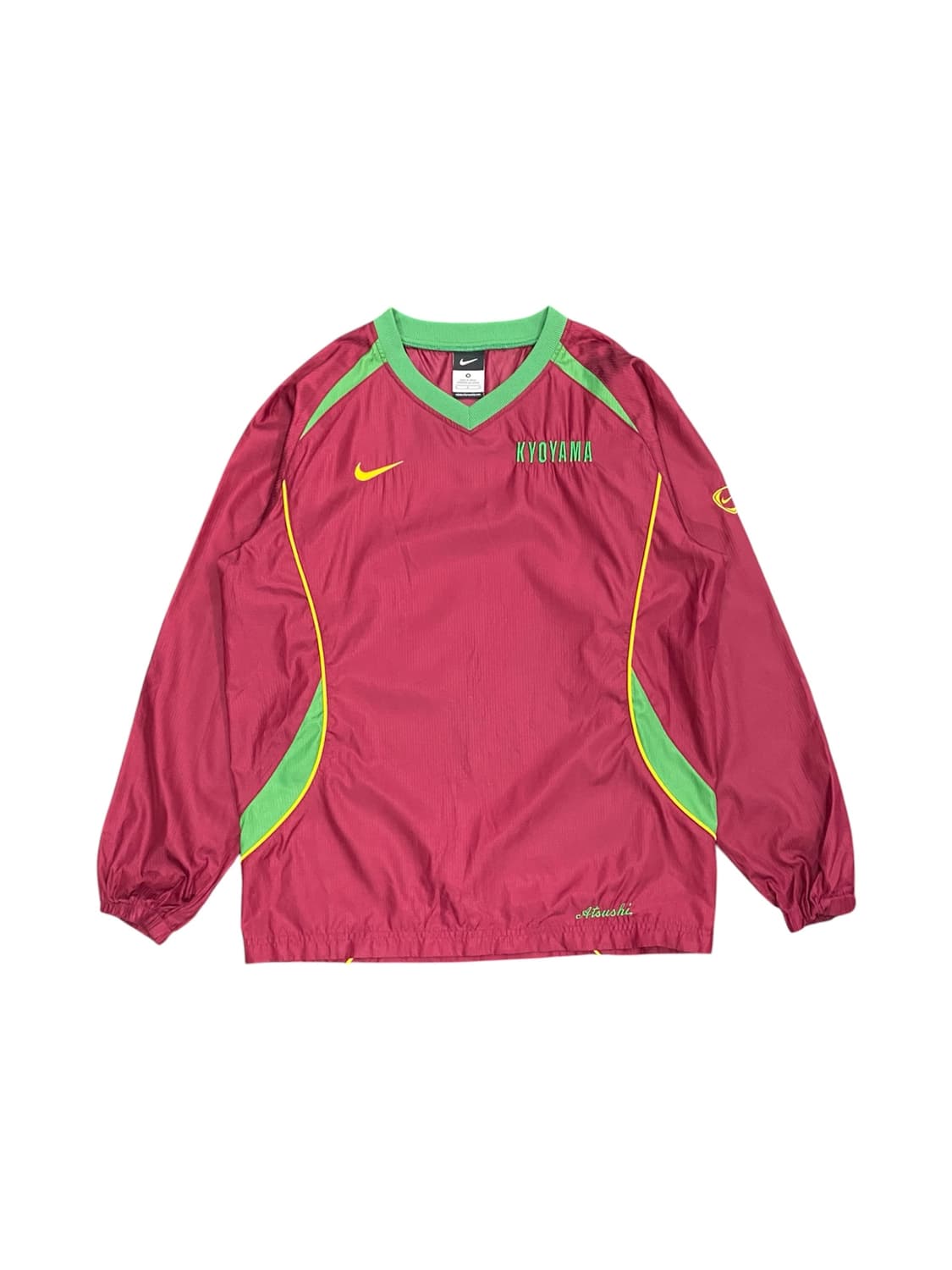 Nike 그린 배색 디테일 웜업 맨투맨 상품이미지1