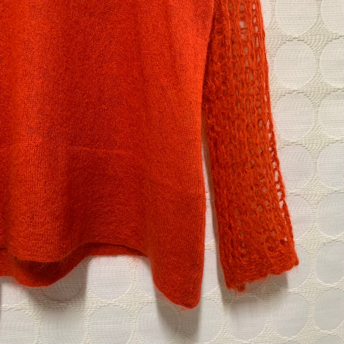 comme des garçons 레드 울 펀칭 니트 상의 상품이미지6