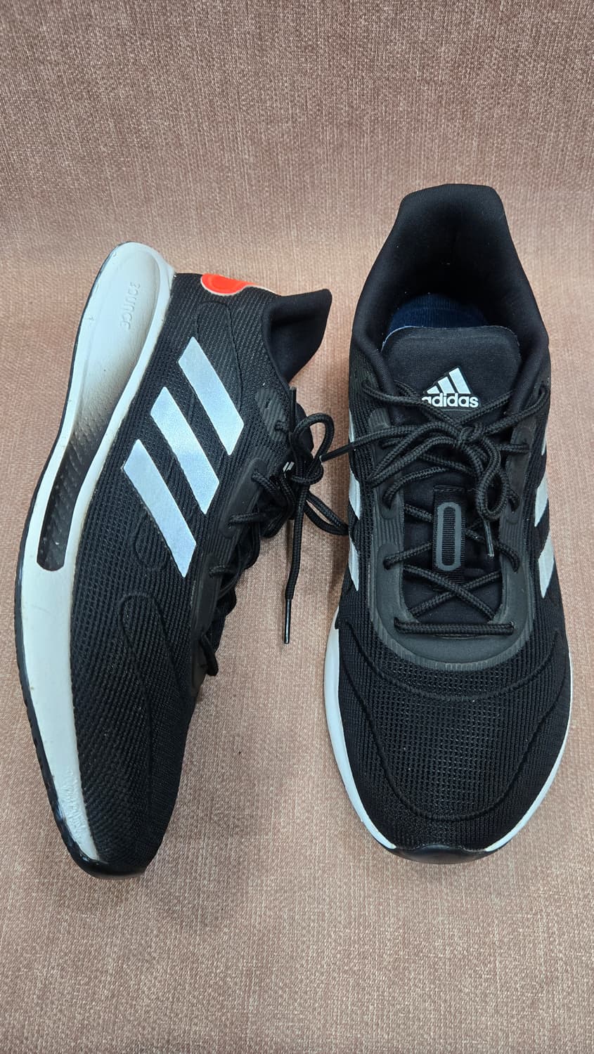 아디다스 265mm-갤럭시 런 발편한 초경량 런닝화 운동화 신발 블랙 상품이미지1