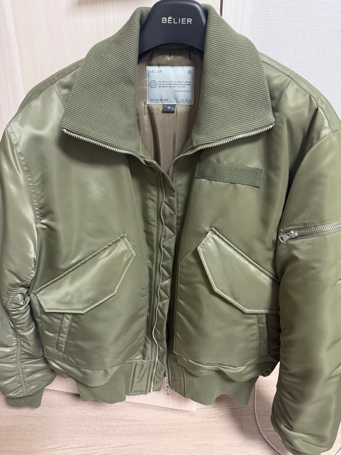 벨리에 랜더 플라이트 자켓 100 사이즈 상품이미지2