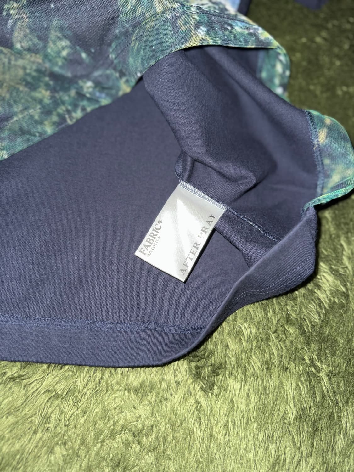 [M] AFTER PRAY 애프터프레이 풀 프린트 메쉬 레이어 티셔츠 상품이미지5