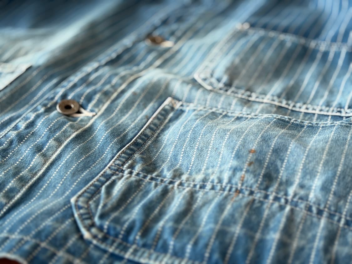 FULLCOUNT 2033HW-1 Indigo Wabashi Stripe 상품이미지3