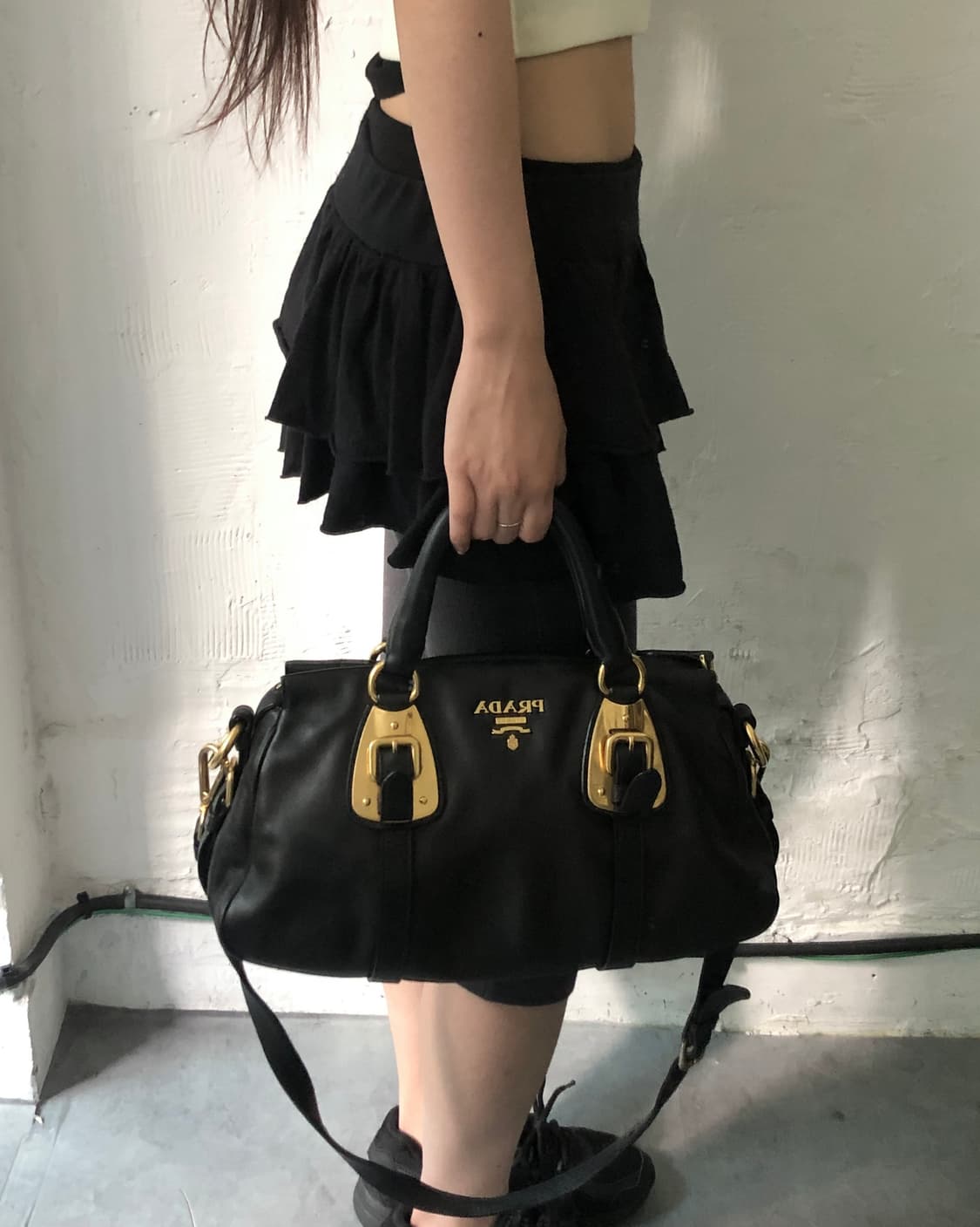 Prada 프라다 소프트 카프 버클 토트 백 상품이미지2