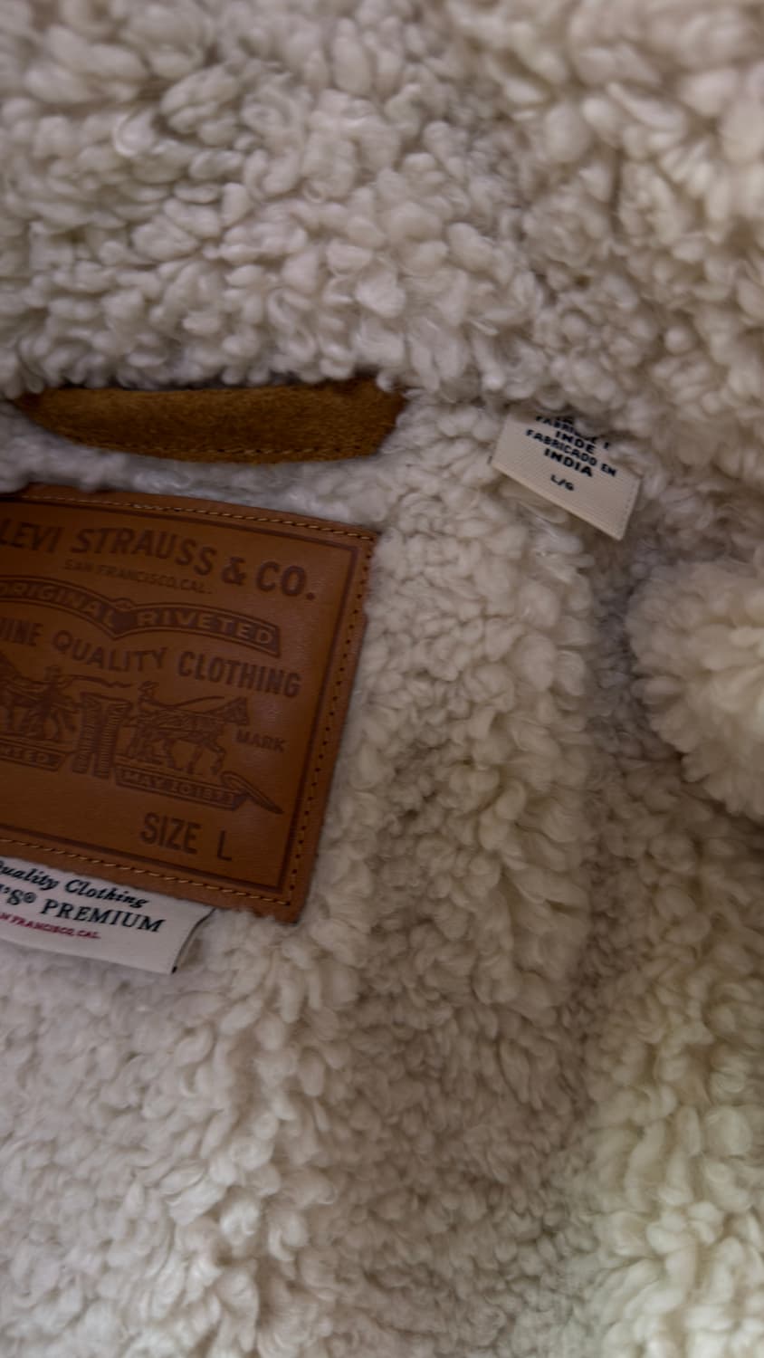 리바이스 프리미엄 웨스턴 스웨이드 트러커 라지 상품이미지4