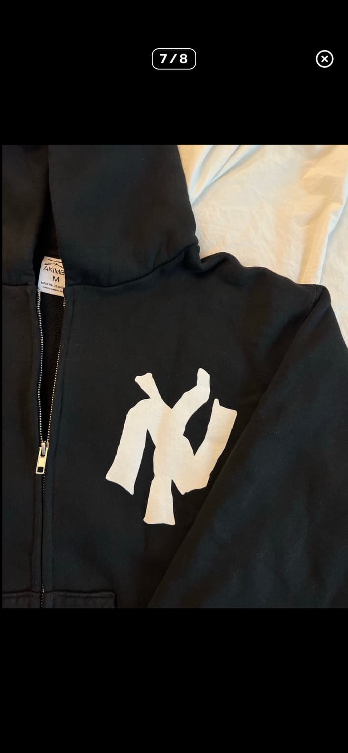 [4/25 하루 특별할인] 아킴보 뉴욕 후드집업 블랙 M 상품이미지7