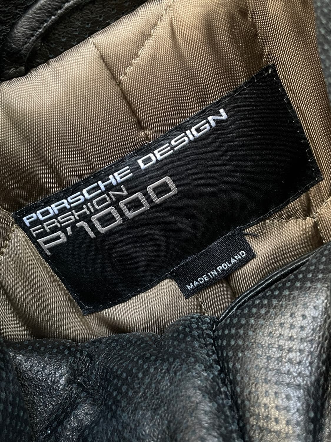 포르쉐 디자인 패션 하이 넥 레더 자켓 상품이미지9