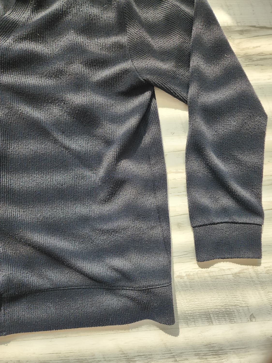 C.M 블랙 브이넥 가디건 팜. 2XL(100~105)사이즈 남성 니트 상품이미지3